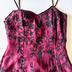 Silk Rhinestone Gown